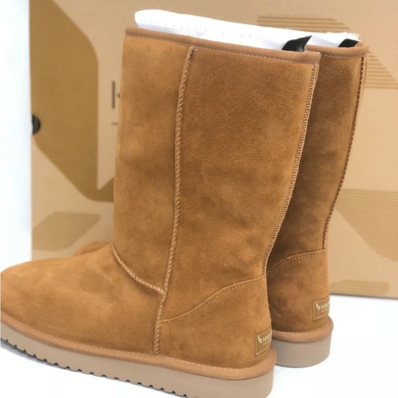 Koolaburra by UGG Boots Women's 8 Classic Koola Tall Boots in Chestnut - Picture 2 of 6